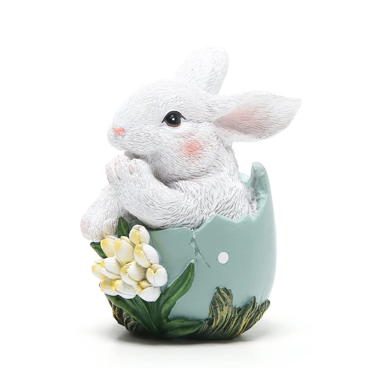 The Holiday Aisle® Easter Rabbit Decoration Figurine | Wayfair